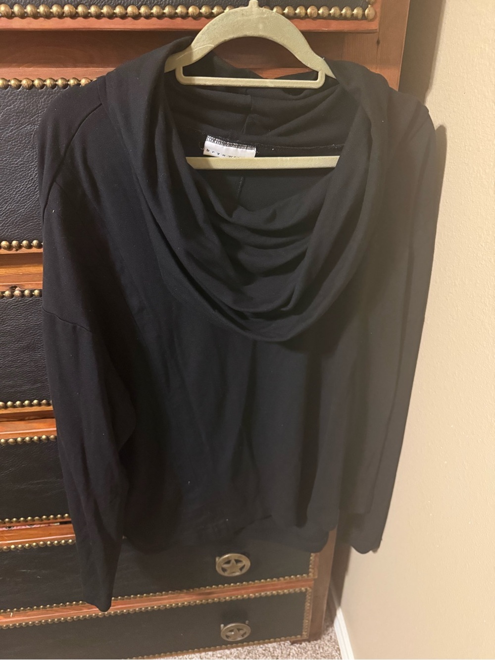 Black Cowl Neck Womenβs top and pants suit